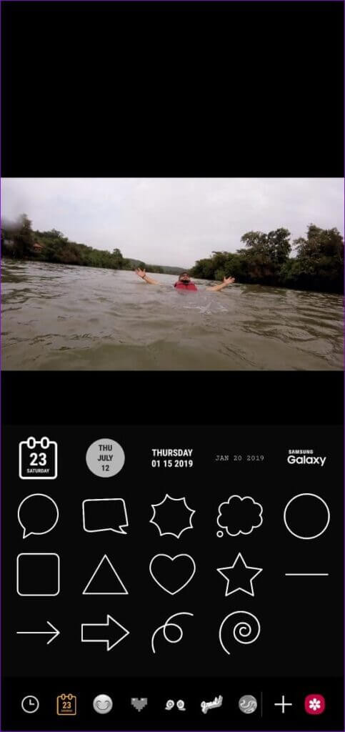 Add-Stickers-on-Video-483x1024-1-483x1024 كيفية تحرير مقاطع الفيديو على هواتف Samsung Galaxy