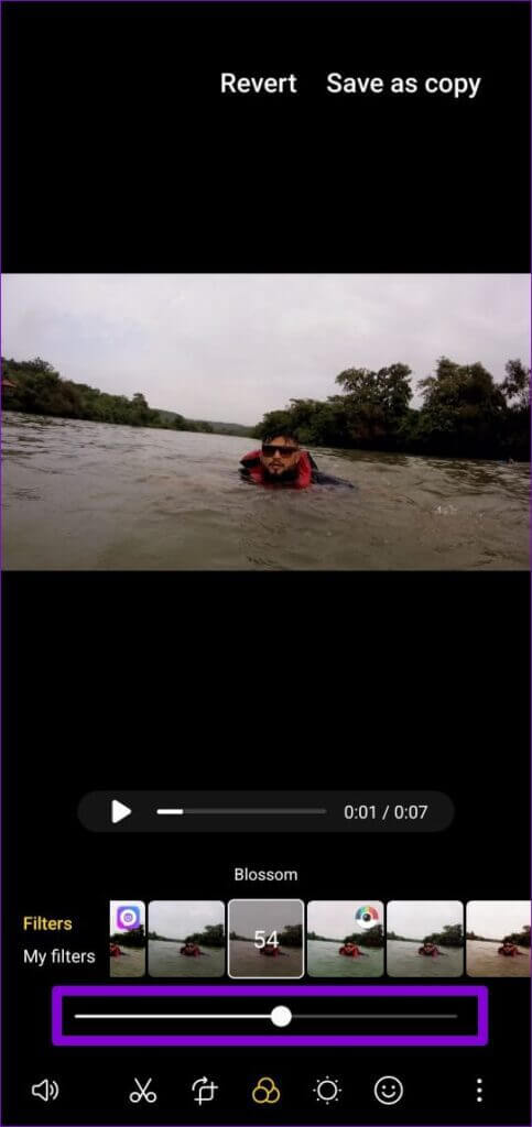 Adjust-Filter-on-Video-1-483x1024-1-483x1024 كيفية تحرير مقاطع الفيديو على هواتف Samsung Galaxy