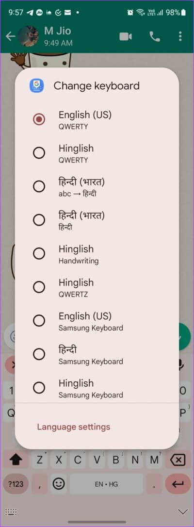 Android-Gboard-Spacebar-Select-Language-400x1086 كيفية تغيير لغة الكتابة في WhatsApp على Android و iPhone