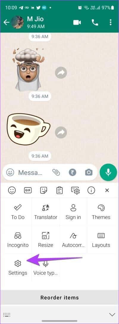 Android-SwiftKey-Settings-400x1086 كيفية تغيير لغة الكتابة في WhatsApp على Android و iPhone