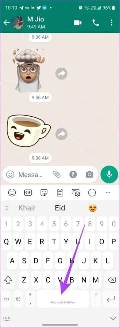 Android-SwiftKey-Switch-Typing-Language-566x1536-1-400x1086 كيفية تغيير لغة الكتابة في WhatsApp على Android و iPhone