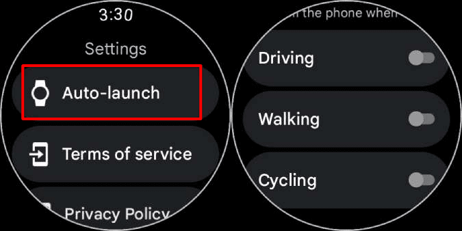 Auto-launch-Google-Maps-on-Galaxy-Watch كيفية استخدام خرائط Google على Samsung Galaxy Watch 4 و 5
