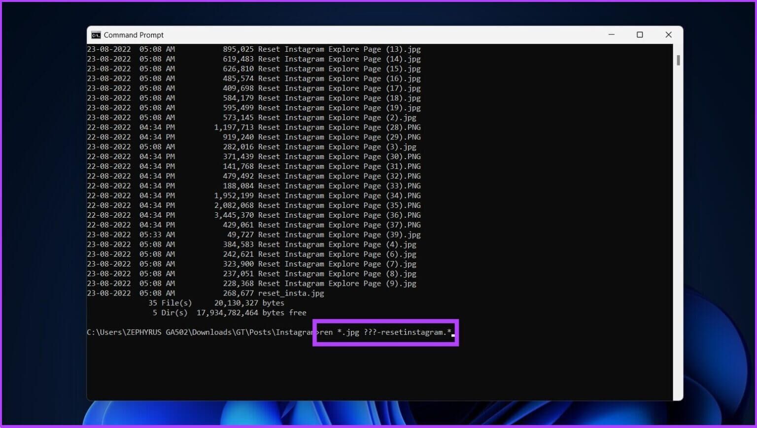 Batch-Rename-Files-on-Windows-11-14-1536x869-1-1536x869 4 طرق سهلة لإعادة تسمية مجموعة من الملفات على Windows 11