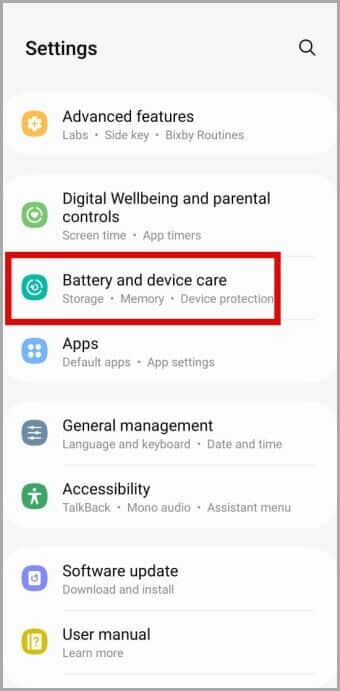 Battery-and-Device-Care-on-Samsung-Galaxy-Phone-340x691 أفضل 7 طرق لإصلاح اللمسة الخفية على هواتف Samsung Galaxy