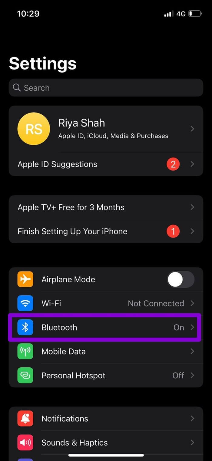 Bluetooth-Settings-on-iPhone_935adec67b324b146ff212ec4c69054f-2-700x1516 أفضل 7 طرق لإصلاح عدم عمل AirDrop على iPhone