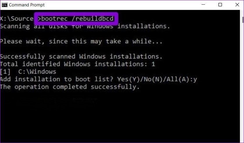 Bootrec-Command_4d470f76dc99e18ad75087b1b8410ea9-839x494 أفضل 6 طرق لإصلاح جهاز الكمبيوتر الخاص بك لم يبدأ بشكل صحيح على Windows 10 و Windows 11