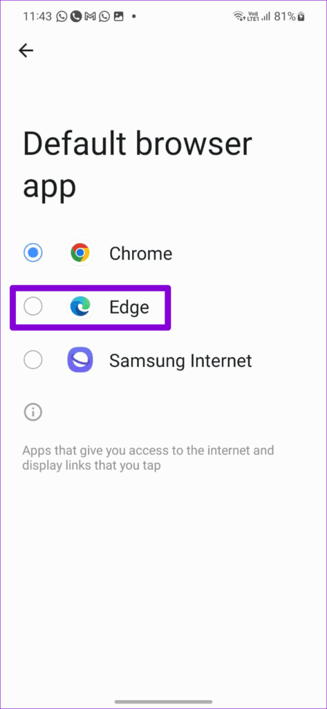 أفضل 7 طرق لإصلاح خطأ عدم العثور على تطبيق لفتح URL على Android - %categories