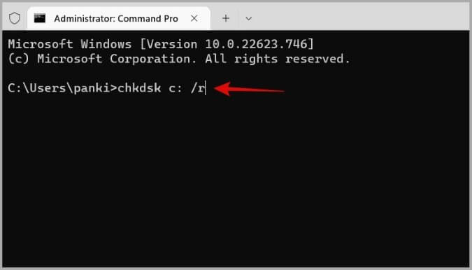 Check-Disk-Command-in-Windows-675x386 أفضل 7 طرق لإصلاح عدم عرض عارض الأحداث على Windows 10 و Windows 11