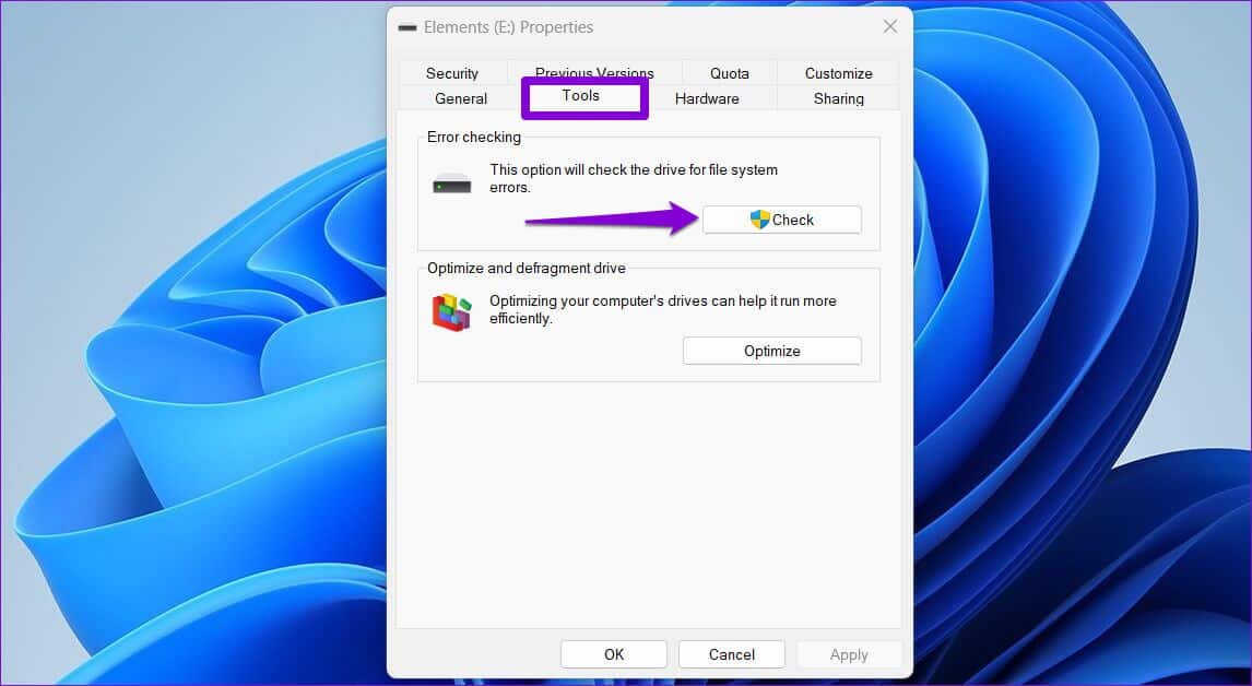 Check-Drive-for-Errors-1146x628 أفضل 7 طرق لإصلاح بطئ نقل ملفات USB في Windows 11