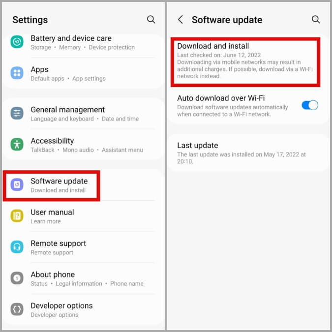 Check-for-Software-Updates-on-Samsung-Phone-1-675x675 أفضل 7 طرق لإصلاح اللمسة الخفية على هواتف Samsung Galaxy