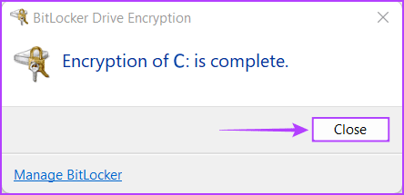 Click-On-Close-Drive-C كيفية تشفير البيانات باستخدام BitLocker على Windows 11