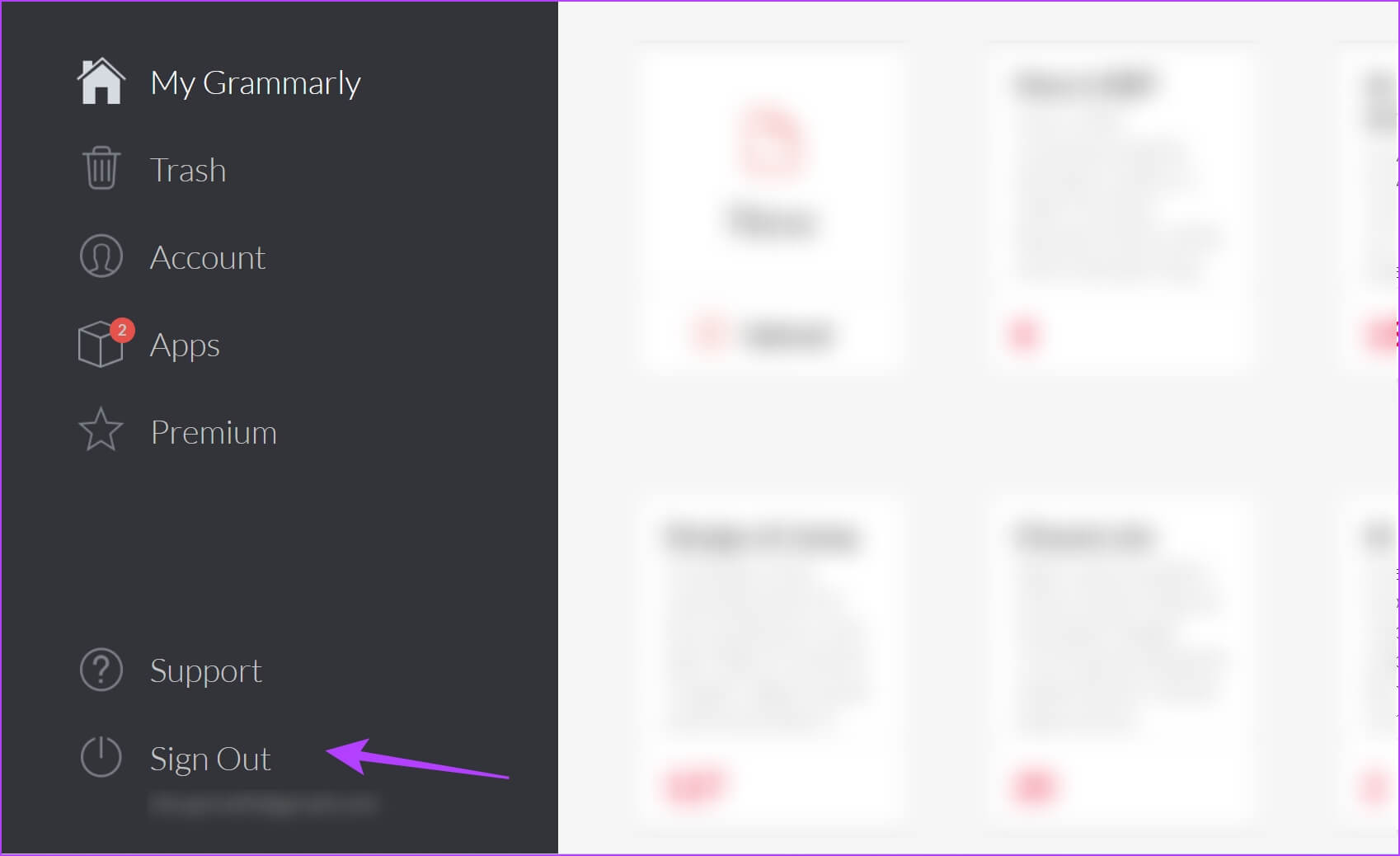 Click-on-Sign-Out-1698x1038 8 طرق لإصلاح عدم عمل إضافة Grammarly على Chrome