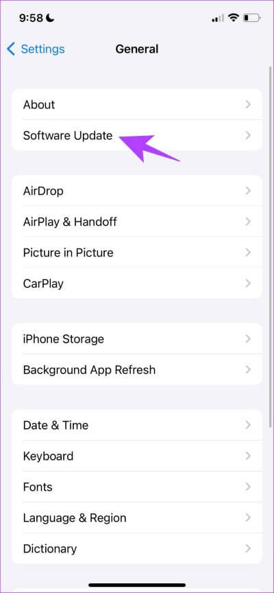 Click-on-Software-Update-3-1-400x864 10 إصلاحات لعدم عمل Spotlight Search على iPhone و iPad