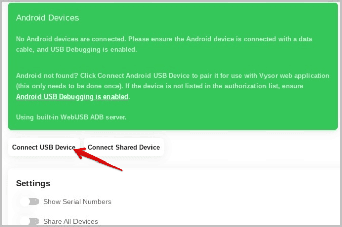 Connect-USB-Devices 4 طرق لعكس هاتف Android على Chromebook