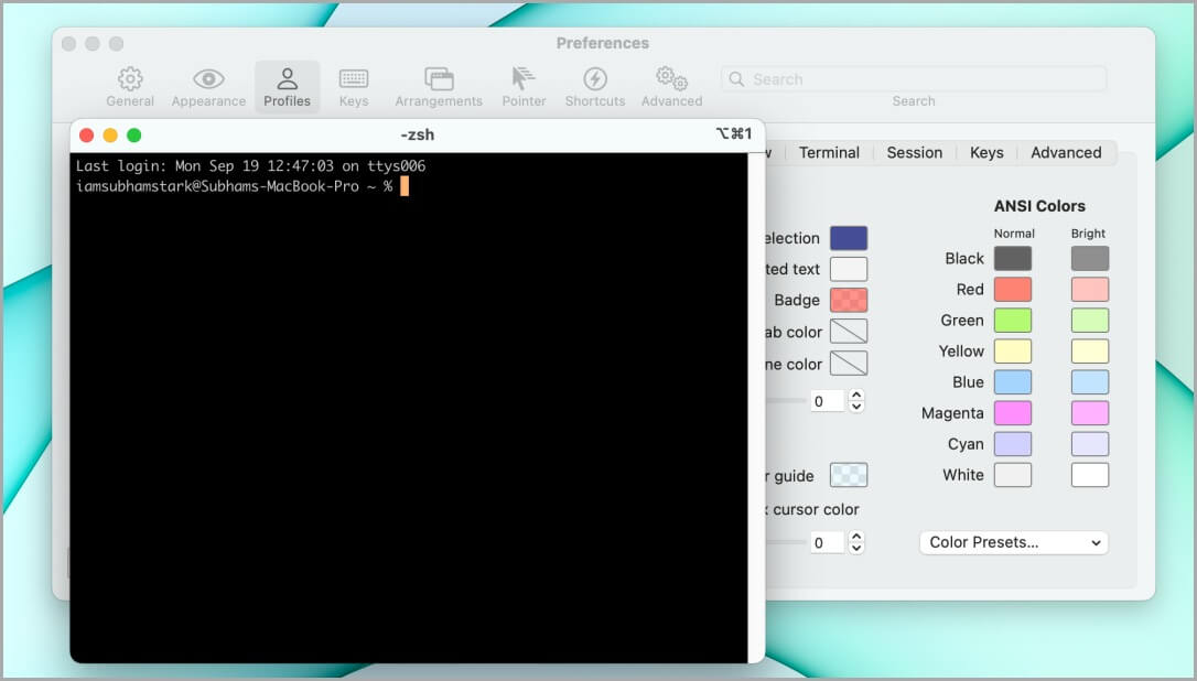 Customizing-iTerm2-MacOS-1086x618 مقارنة Terminal مقابل iTerm2: مقارنة بين أداتي CLI على macOS