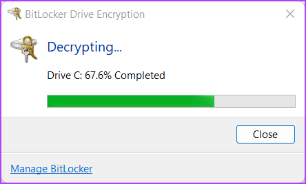 Decrypting-C-Drive كيفية تشفير البيانات باستخدام BitLocker على Windows 11