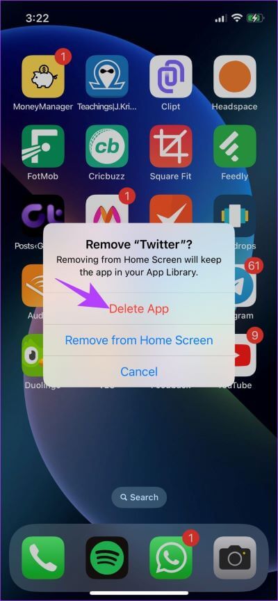 Delete-App-2-400x864 12 طريقة لإصلاح عدم عمل Twitter على iPhone و Android