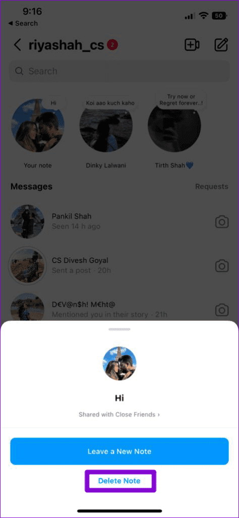 Delete-Instagram-Note-1-474x1024-1 كيفية استخدام ملاحظات Instagram