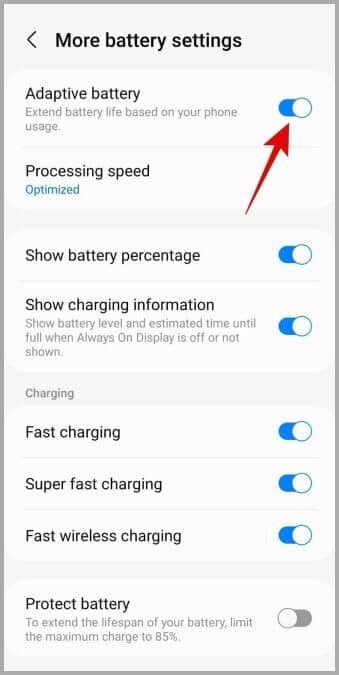 Disable-Adaptive-Battery-on-Android-Phone-339x675 أفضل 10 طرق لإصلاح تأخر الإشعارات على Android