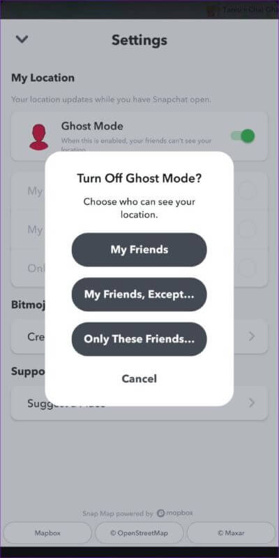 Disable-Ghost-Mode-on-Snap-Map-513x1024-1-400x798 كيفية استخدام خارطة Snap على Snapchat