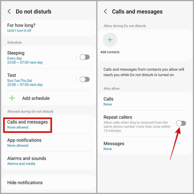 Disable-Repeated-Callers-During-DND-on-Android-675x675 ماذا يحدث عندما يكون هاتفك في وضع عدم الإزعاج