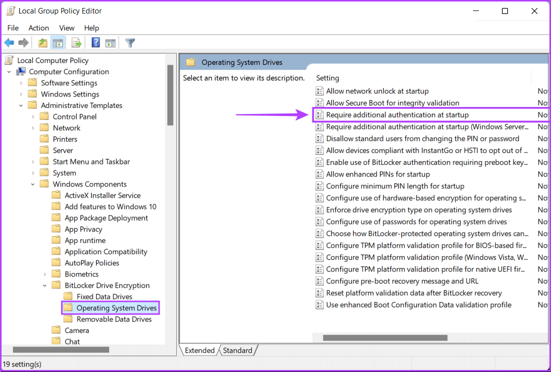 Double-Click-On-Require-Additional-Authentication-on-Startup كيفية تشفير البيانات باستخدام BitLocker على Windows 11
