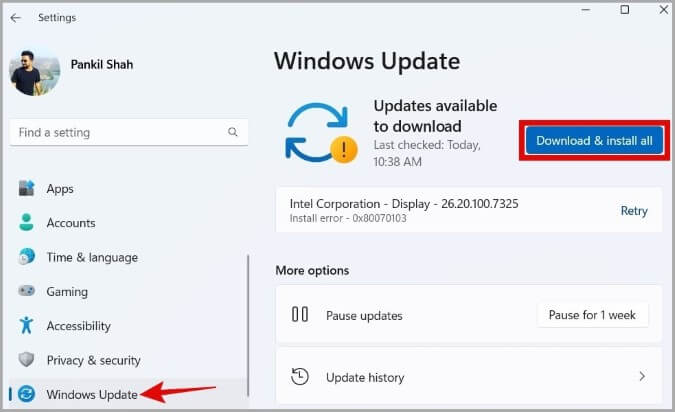Download-and-Install-System-Updates-in-Windows-675x412 أفضل 7 طرق لإصلاح عدم عرض عارض الأحداث على Windows 10 و Windows 11