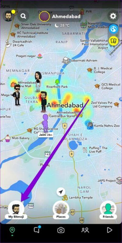 Edit-Bitmoji-on-Snapchat-513x1024-1-400x798 كيفية استخدام خارطة Snap على Snapchat