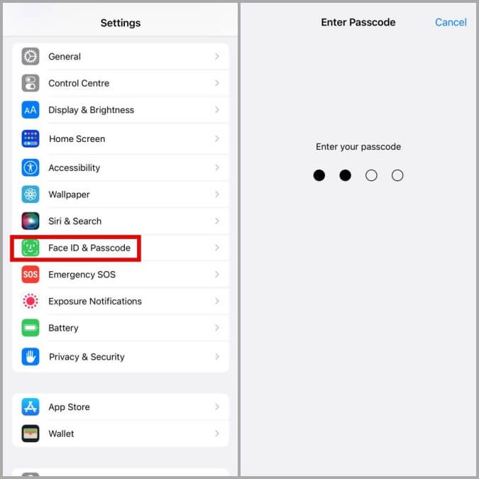 Face-ID-and-Passcode-on-iPhone-675x675 9 إصلاحات لعدم ظهور أو عمل مشغل الموسيقى لشاشة القفل على iPhone