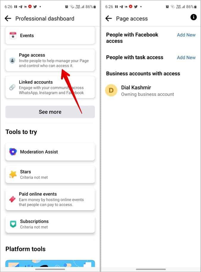 Facebook-Mobile-New-Pages-Access-675x912 أين تجد أدوار الصفحة على Facebook