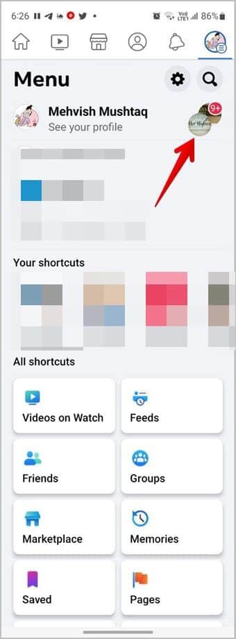 Facebook-Mobile-New-Pages-Profile-Switch-340x919 أين تجد أدوار الصفحة على Facebook