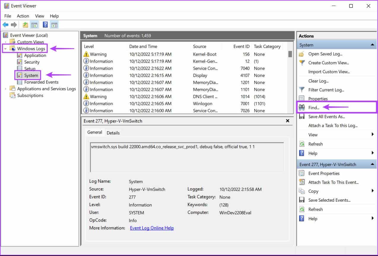 Find-Memory-Diagnostic-Result-1274x862 كيفية استخدام أداة تشخيص ذاكرة Windows على Windows 11