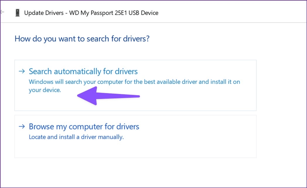 Fix-external-hard-drive-not-showing-up-in-Windows-11-5 أفضل 9 طرق لإصلاح عدم ظهور محرك الأقراص الصلبة الخارجي في Windows 11