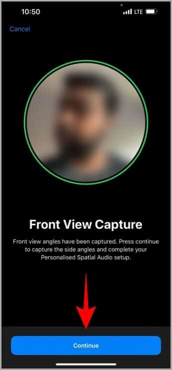 Front-View-Capture-for-Personalized-Spatial-Audio-2-346x741 كيفية إعداد واستخدام الصوت المكاني على iPhone الذي يعمل بنظام iOS 16+