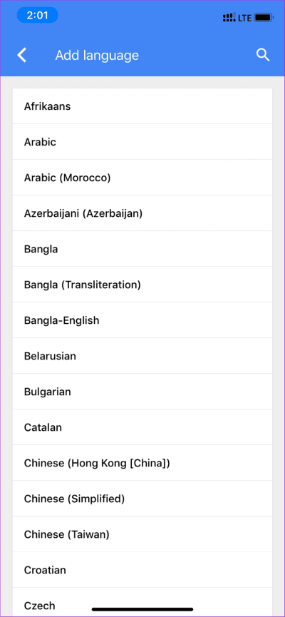 Gboard-Language_935adec67b324b146ff212ec4c69054f مقارنة لوحات المفاتيح Stock مقابل Gboard مقابل SwiftKey على iPhone