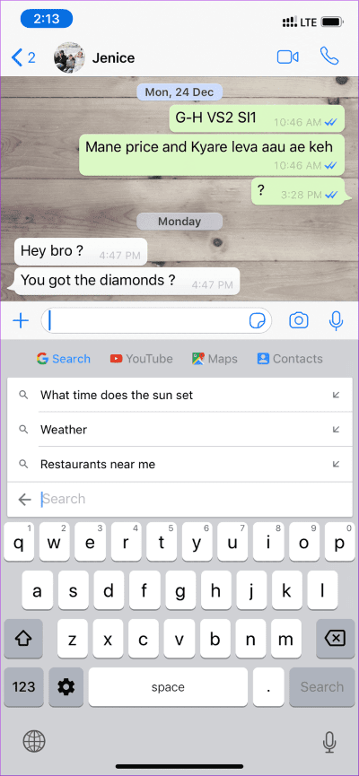 Gboard-search_935adec67b324b146ff212ec4c69054f مقارنة لوحات المفاتيح Stock مقابل Gboard مقابل SwiftKey على iPhone