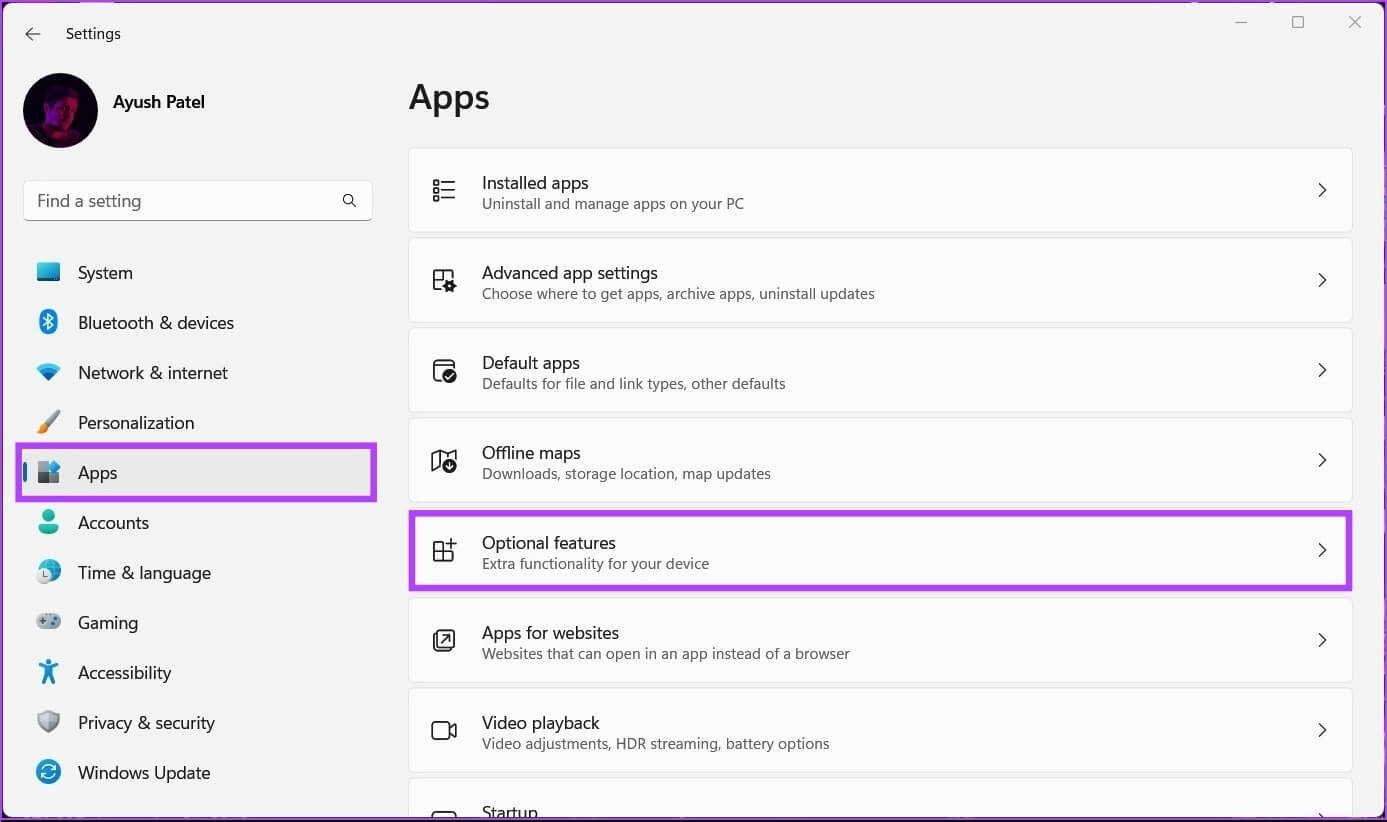 Go-to-Apps-Optional-Features-1387x822 ما هي ملفات MIDI وكيفية فتحها في Windows 11