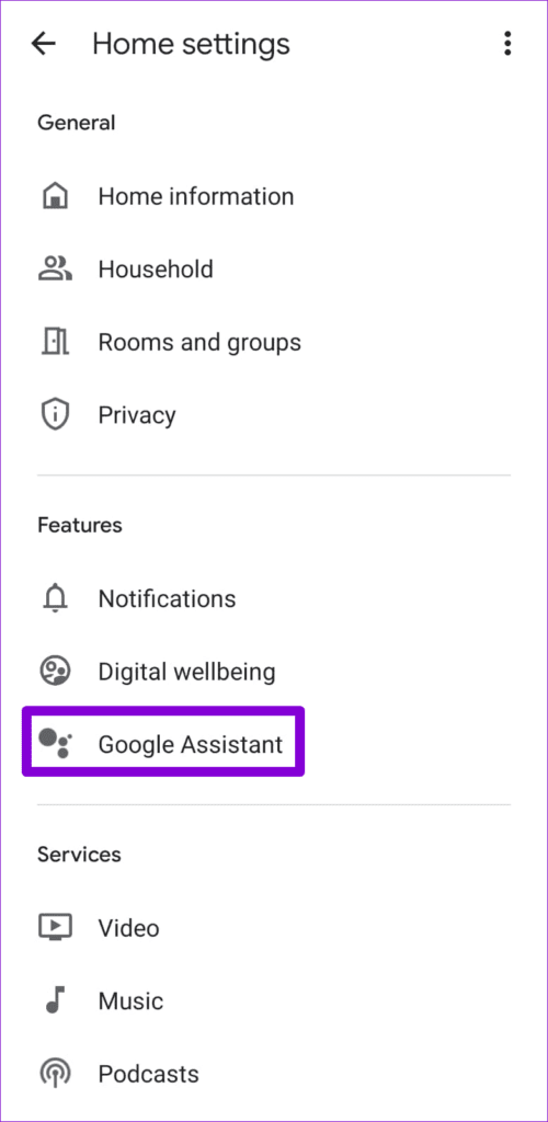 Google-Home-Settings-Menu-1-500x1024-1 كيفية تغيير صوت "مساعد Google" على هاتفك أو مكبّر الصوت الذكي