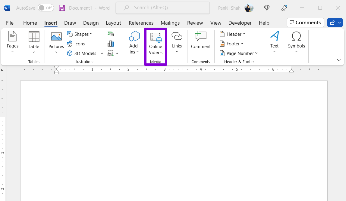 Insert-Videos-in-Microsoft-Word كيفية إدراج مقاطع فيديو في مستند Microsoft Word