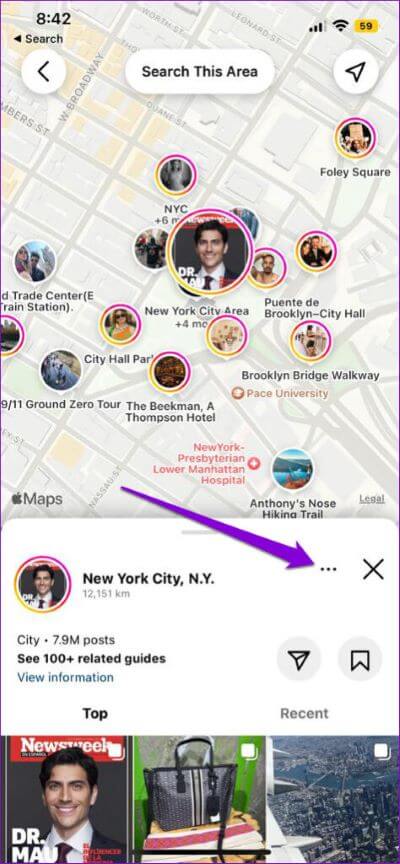 Instagram-Map-474x1024-1-400x864 كيفية إنشاء رمز الاستجابة السريعة QR لملفات التعريف والمنشورات والريلز والمواقع على Instagram