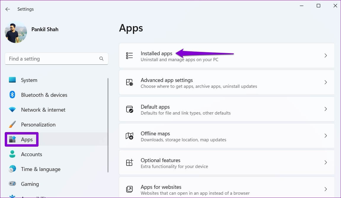 Installed-Apps-on-Windows-11-2-1151x667 أفضل 4 طرق لإلغاء تثبيت برامج التشغيل من Windows 11