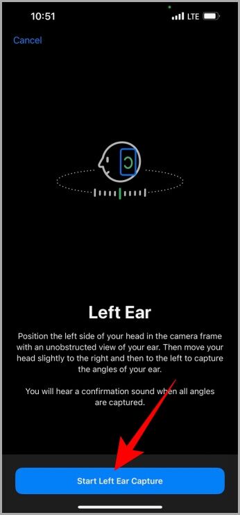 Left-Ear-Capture-for-Personalized-Spatial-Audio-346x741 كيفية إعداد واستخدام الصوت المكاني على iPhone الذي يعمل بنظام iOS 16+