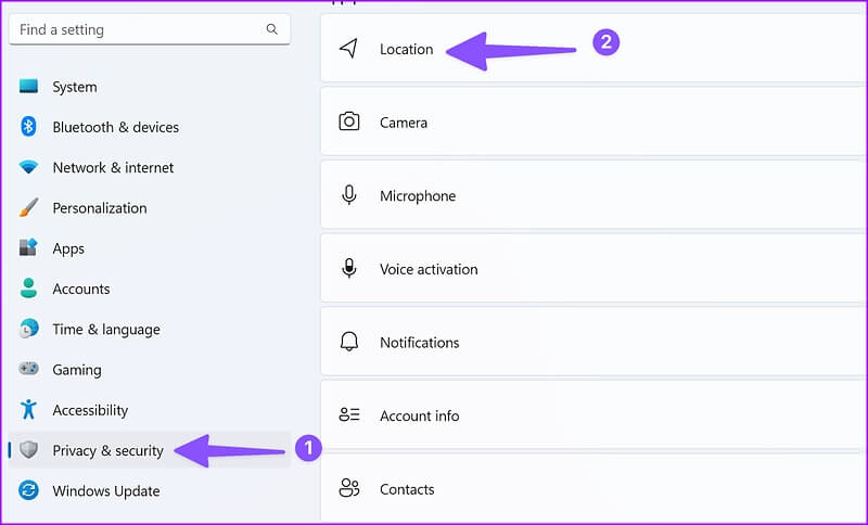 ماذا يعني موقعك قيد الاستخدام حاليًا على Windows - %categories