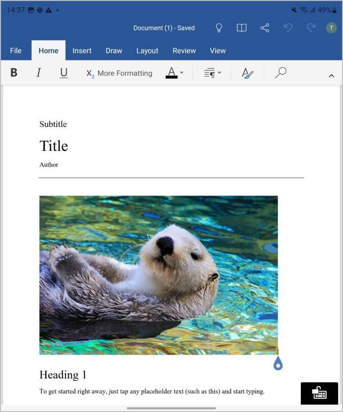 Microsoft-Office-app-on-Galaxy-Fold-675x811 20 من أفضل التطبيقات المحسّنة لسلسلة Samsung Galaxy Fold
