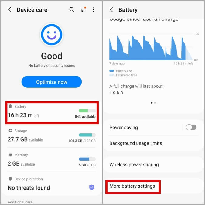 More-Battery-Settings-on-Android-675x675 أفضل 10 طرق لإصلاح تأخر الإشعارات على Android