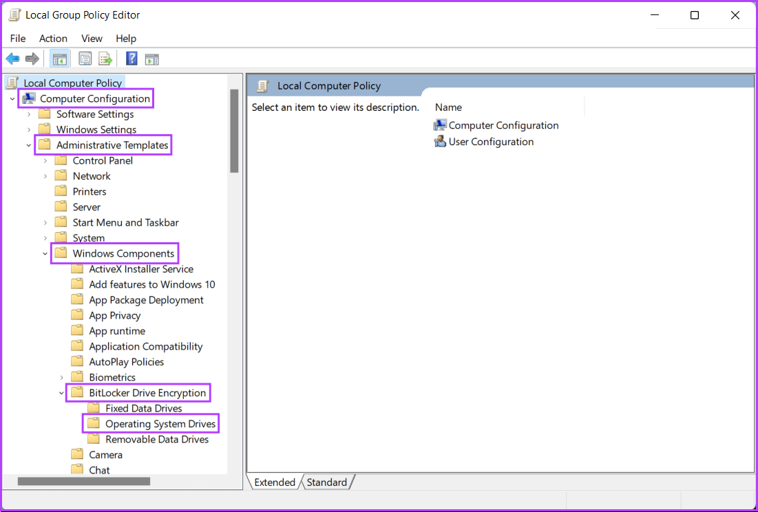 Navigate-to-Operating-System-Drives كيفية تشفير البيانات باستخدام BitLocker على Windows 11