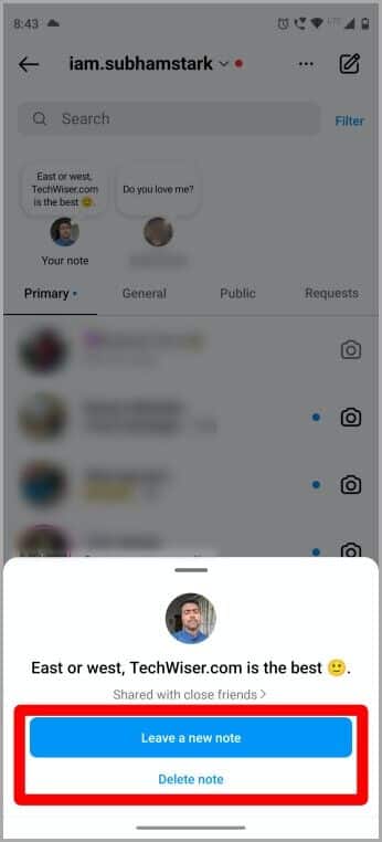 Note-Options-Instagram-346x762 كيفية نشر الملاحظات على Instagram