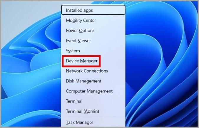 Open-Device-Manager-on-Windows-11-675x433 أفضل 7 طرق لإصلاح مشكل بطئ النقر بالزر الأيمن للماوس فوق قائمة Windows 11