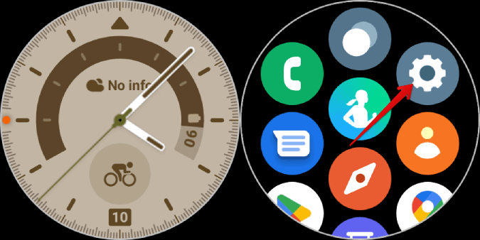 Opening-Settings-on-Galaxy-Watch-2 طريقتان لتخصيص الأزرار على Samsung Galaxy Watch 5 و 5 Pro