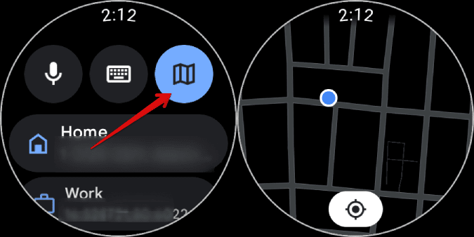 Opening-maps-on-Google-Maps كيفية استخدام خرائط Google على Samsung Galaxy Watch 4 و 5